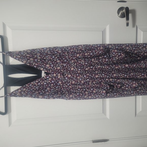 BCBG Blue and Purple Sleeveless Sundress Midi - Picture 6 of 10